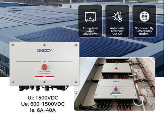 Dispositif d’arrêt rapide au niveau de la chaîne avec bouton d’arrêt d’urgence